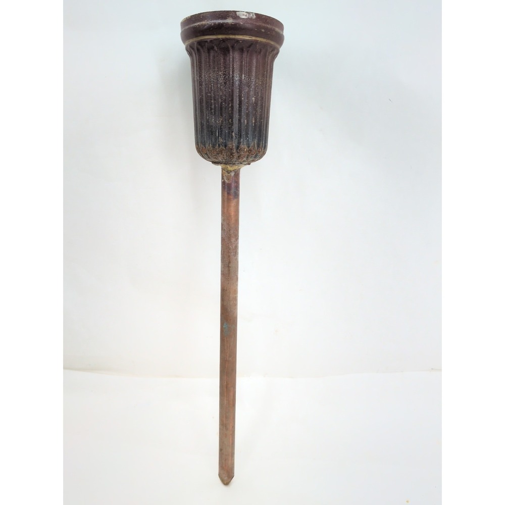Rare Antique Funeral Cemetery Flower Vase 16" Home Made Folk Art